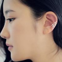 Womens Leaf Plating Real Alloy Plating Alloy Earrings Ms190419118233 main image 3