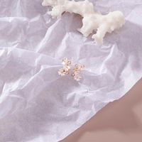 Womens Floral Plating Flower Alloy Earrings Ms190419118247 main image 5