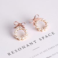 Womens Bow Plating Alloy Earrings Ms190419118275 main image 6