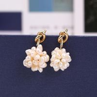 Womens Beads And Beads Alloy Fashionable Temperament Flower Earrings Rr190419118308 main image 1