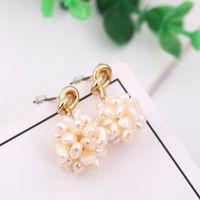 Womens Beads And Beads Alloy Fashionable Temperament Flower Earrings Rr190419118308 main image 5