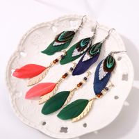 Feather Feathers Temperament Simple Earrings Qd190419118379 main image 1