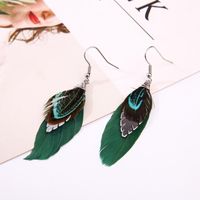 Feather Feathers Temperament Simple Earrings Qd190419118379 main image 3
