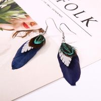 Feather Feathers Temperament Simple Earrings Qd190419118379 main image 4