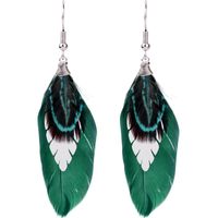 Feather Feathers Temperament Simple Earrings Qd190419118379 main image 6