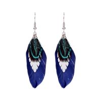Feather Feathers Temperament Simple Earrings Qd190419118379 main image 9