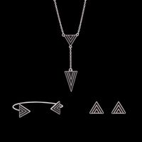 Womens Rhinestone Alloy Triangle Jewelry Set Xs190419118388 main image 3