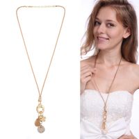 Womens Tassel Plating Fine Flower Alloy Necklaces Xs190419118392 main image 2