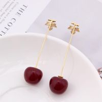 Womens Heart-shaped Copper Plated Real Alloy Earrings Rr190419118357 sku image 4