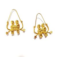 Moda Exageracin Para Mujer / Zodiaco Plating Aleacin Pendientes Nt190419118415 sku image 2