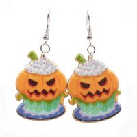 Couple Style  Mens  Womens Halloween Pumpkin  Hat  Bat Acrylic Earrings Yl190422118625 main image 4