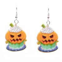 Couple Style  Mens  Womens Halloween Pumpkin  Hat  Bat Acrylic Earrings Yl190422118625 main image 5