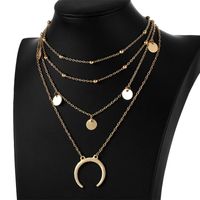 Womens Geometric Plating  Multi-layer Bead Alloy  Necklaces Pj190422118671 main image 3