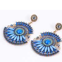 Womens Floral Plating Alloy Fashion Personality Retro Earrings Pj190422118688 main image 3