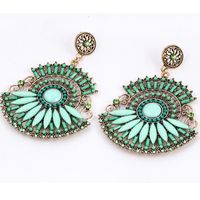 Womens Floral Plating Alloy Fashion Personality Retro Earrings Pj190422118688 main image 4