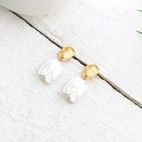 Nouveau Mode Dongdaemun Simple Géométrique Perle Boucles D'oreilles D'une Seule Pièce Dropshipping Personnalité À La Mode Boucles D'oreilles Oreille Anneaux main image 3