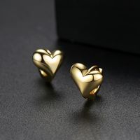 Womens Heart Shaped Copper Earrings Tm190423118857 main image 4