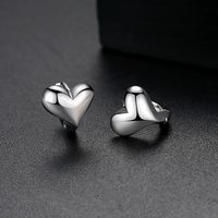 Womens Heart Shaped Copper Earrings Tm190423118857 main image 5