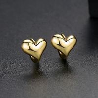 Womens Heart Shaped Copper Earrings Tm190423118857 main image 8