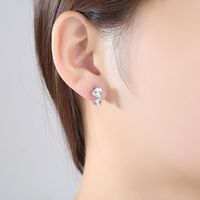 Womens Heart-shaped Copper  Simple And Stylish Inlay Zircons Tm190423118882 main image 5