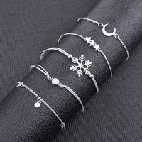 Womens Pentagon Crescent Snowflake Plating Alloy Bracelets &amp; Bangles Bq190423118937 main image 3