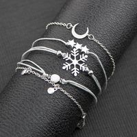 Womens Pentagon Crescent Snowflake Plating Alloy Bracelets &amp; Bangles Bq190423118937 main image 4