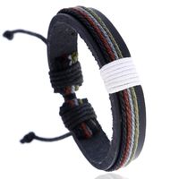 Unisex Geometric Artificial Leather Bracelets &amp; Bangles Pk190423118830 sku image 3