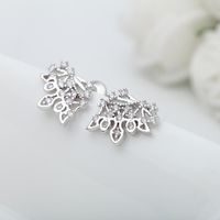 Womens Floral Electroplated Copper With Zircon Other Earrings Tm190423118854 sku image 1