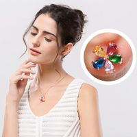 Jinse Printemps Fleurs Aaa Zircon Incrusté Mode Coréenne Petite Oreille Goujons Femmes De Petits Bijoux En Gros sku image 2