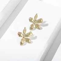 Womens Floral Plating Punk Style Alloy Earrings Ll190426119490 main image 1