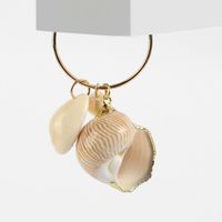 Womens Shell  Alloy-plated Beaded Beads Conch Seashell Earrings Ll190426119509 main image 3