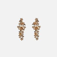 Womens Floral Plating Floral Luxury  Alloy Earrings Ll190426119521 main image 4