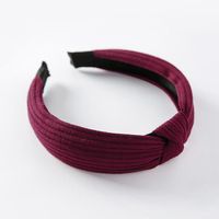 Einfache Koreanische Version Von Einfarbigen Gestrickten Knoten, Breite Krempe, Retro-stirnband, Vielseitiges Temperament, Haarband, Haarschmuck sku image 1