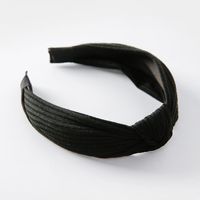 Einfache Koreanische Version Von Einfarbigen Gestrickten Knoten, Breite Krempe, Retro-stirnband, Vielseitiges Temperament, Haarband, Haarschmuck sku image 3