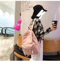 Fashion Solid Color High School Students Casual Waterproof Backpack Hx190427119655 main image 3