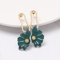 51977 Jujia Nouveau Rétro Simple Feuilles Oreille Goujons Boucles D'oreilles Personnalité De La Mode Oreille Stud Polyvalent Accessoires Boucles D'oreilles main image 6