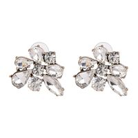 Womens Floral Rhinestone Metal Earrings Jj190429119700 main image 7