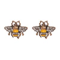Womens Honey Mixed Material Honey Inlaid Beads Drill  Earrings Jj190429119718 main image 6