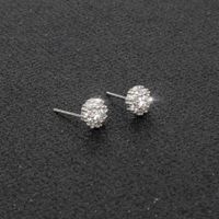 Womens Round Copper  Temperament Simple Flower 925 Sterling Alloy Earrings Ct190429119735 main image 3