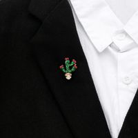Womens Flower Dropper Personality Alloy Dripping Green Plant Cactus  Alloy Brooches Dr190429119781 main image 6