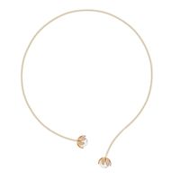 Womens Floral Copper Fashion Zircon Necklaces Tm190429119898 main image 2