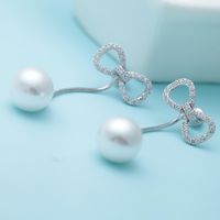 Jinse Graine De L'amour Boucles D'oreilles De Mode Perle Boucles D'oreilles Arc Boucles D'oreilles Usine En Gros main image 4