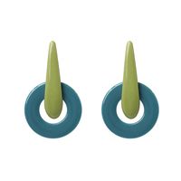 Womens Geometric Acrylic Long Section  Earrings Jj190429119668 sku image 1