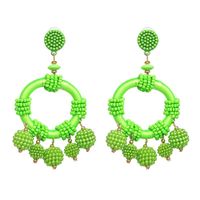 Womens Geometric Plastic Big Geometric Ball Earrings Jj190429119681 sku image 2