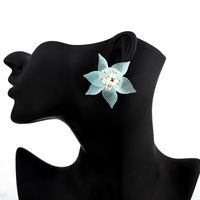 Womens Geometric Plastic  Resin Teenage Heart Flower  Earrings Go190430119948 main image 3