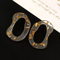 Womens Irregular  Irregular Creative Hollow Acetate Earrings Go190430119956 main image 7