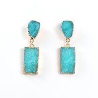 Womens Geometric Personality Exaggerated New Resin Natural Stone Earrings Go190430119966 main image 3