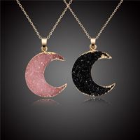Womens Moon Sexual Simplicity Imitation Of Natural Stone Moon Necklaces Go190430120020 main image 3