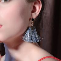 Diamant Quaste Kabel Ohrringe Ohrringe Frauen Europäischen Und Amerikanischen Stil Mode Temperament Zeigt Gesicht Dünne Netto-promi-ohrringe Im Gleichen Stil Ed00440b main image 2