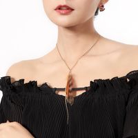 Womens Feather-studded Alloy Necklaces Qd190430120040 main image 4